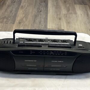 Craig JD8230 Dual Cassette Boombox AM FM Stereo Radio Recorder Tested